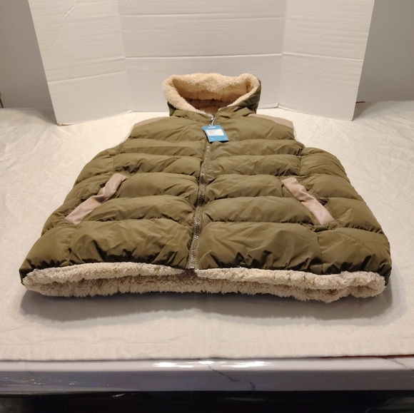 Zshow Hooded Puffer Vest Lined Fleece, Women - XL - Picture 3 of 11